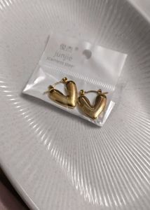 Heart Shaped Hoop Earrings anti tanish