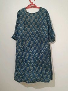 Stylish Blue Printed Kurta