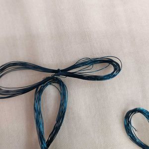 Blue Copper Enemelled  Crafting Thread Spools
