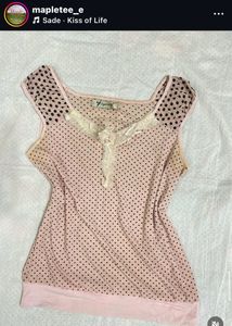 pink y2k top