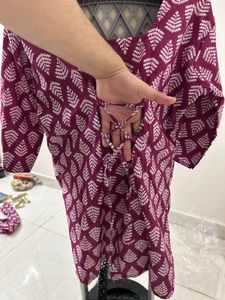 Stylish Printed Cotton Corset Kurta