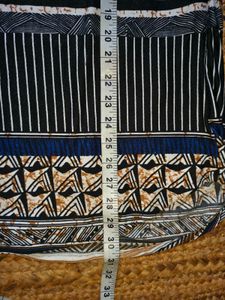 Stylish Grey Checkered Top XXL 40"-42"