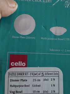 Cello Dazzle Collection Dinnerware Set