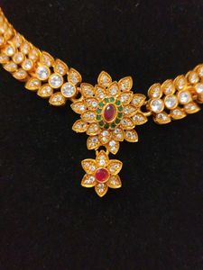 white stone necklace set