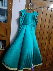 Sleeveless anarkali gown