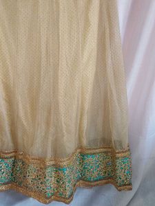 Golden Ethnic Skirt with Sparkle