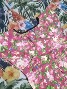 Vibrant Floral Print Top