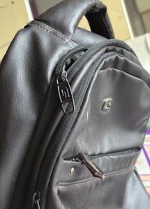 Stylish Brown Faux Leather Backpack