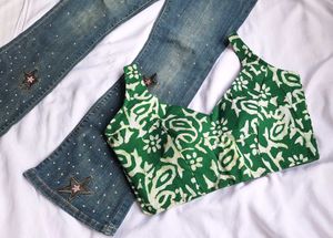 Desi Crop Top/ Blouse