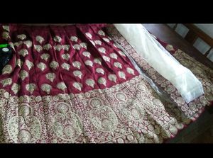Maroon Embroidered Lehenga Choli