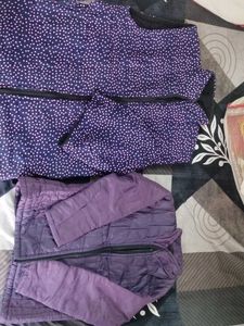 Stylish Purple Quilted Jacket
