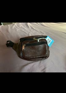 Stylish Brown Leather Waist Bag