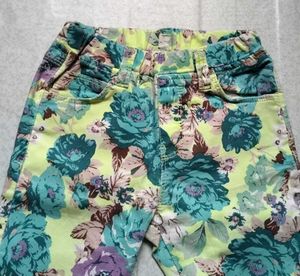 Floral Print Girls' Pants