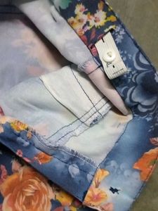 Floral Print Girls Jeans