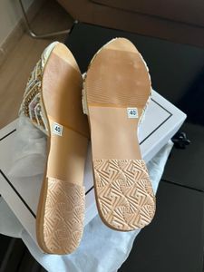SaLE Embellished Flat Sandals - Mules