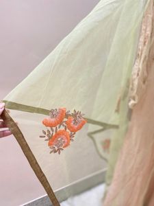 Elegant Peach Embroidered Kurta with Dupatta