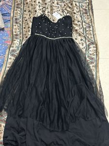 Elegant Black Embellished Gown