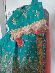 Elegant Teal Lehenga Choli