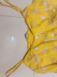 Beautiful  Yellow Mini Dress