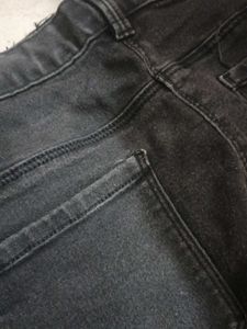 Black Denim Shorts
