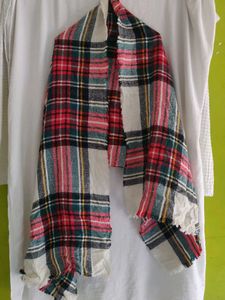 Cozy Plaid Scarf(wool)