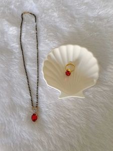 Elegant Mangalsutra &amp; Ring Set