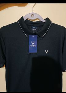 Imported Black Allen solly T-Shirt new with tag