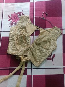 Sparkling Gold Ethnic Blouse