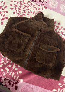 Cozy Brown Textured Jacket