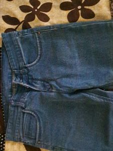 Light Blue Denim Capri