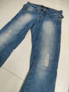 Distressed Denim Jeans(New not used)