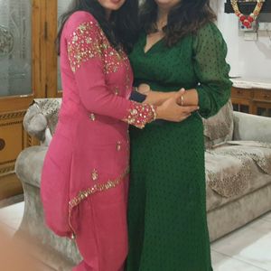 Fushia Hot pink Suit Set