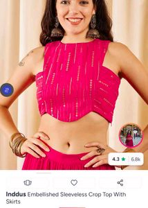 Stunning Pink Lehenga Choli Set ( for prom)