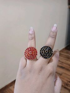 Set of 4 Statement Rings