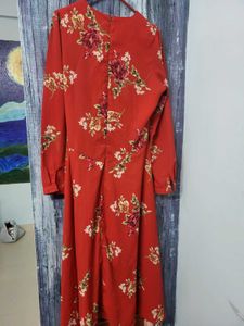 Red Floral Dress