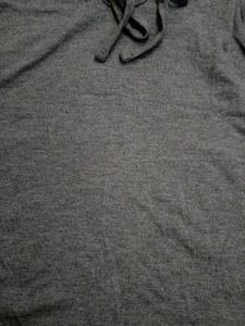 Grey Sleeveless Mock Neck Top