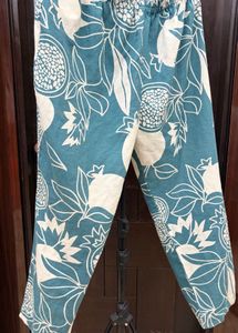Stylish Teal Kurta with Pomegranate Print