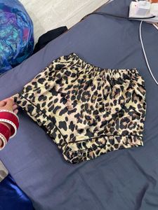 Leopard Print Pajama Shorts