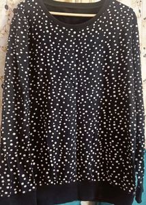 Polka Dot Long Sleeve Sweater