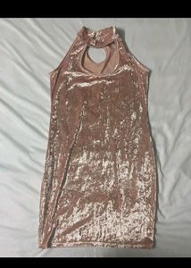 Pink Velvet Dress