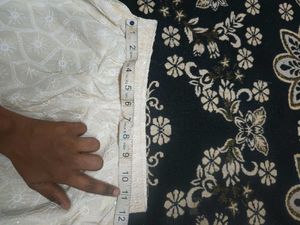 off White Chikankari Embroidered Kurta set