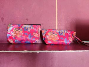 Floral Print Makeup Pouches (Set of 2)