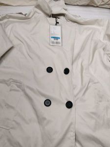 Classic Beige Double-Breasted Trench Coat