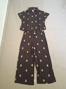 Stylish Brown Co-ord Set pack of 1 pair