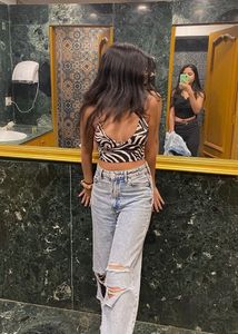ZARA Stylish Zebra Print Crop Top
