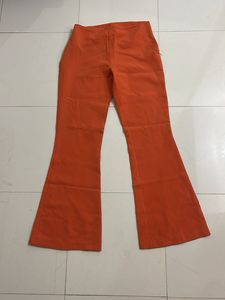 Orange Flared Leg Pants
