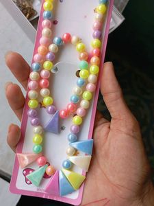 Gold Black Bead Mangalsutra &amp; Colorful Beads Set