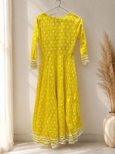 Vibrant Yellow Embroidered Kurta Set with Dupatta