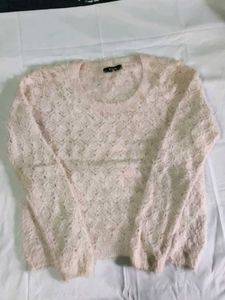 Cozy Pink Textured Sweater