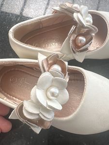 imported Cute White Floral Mary Jane Shoes
